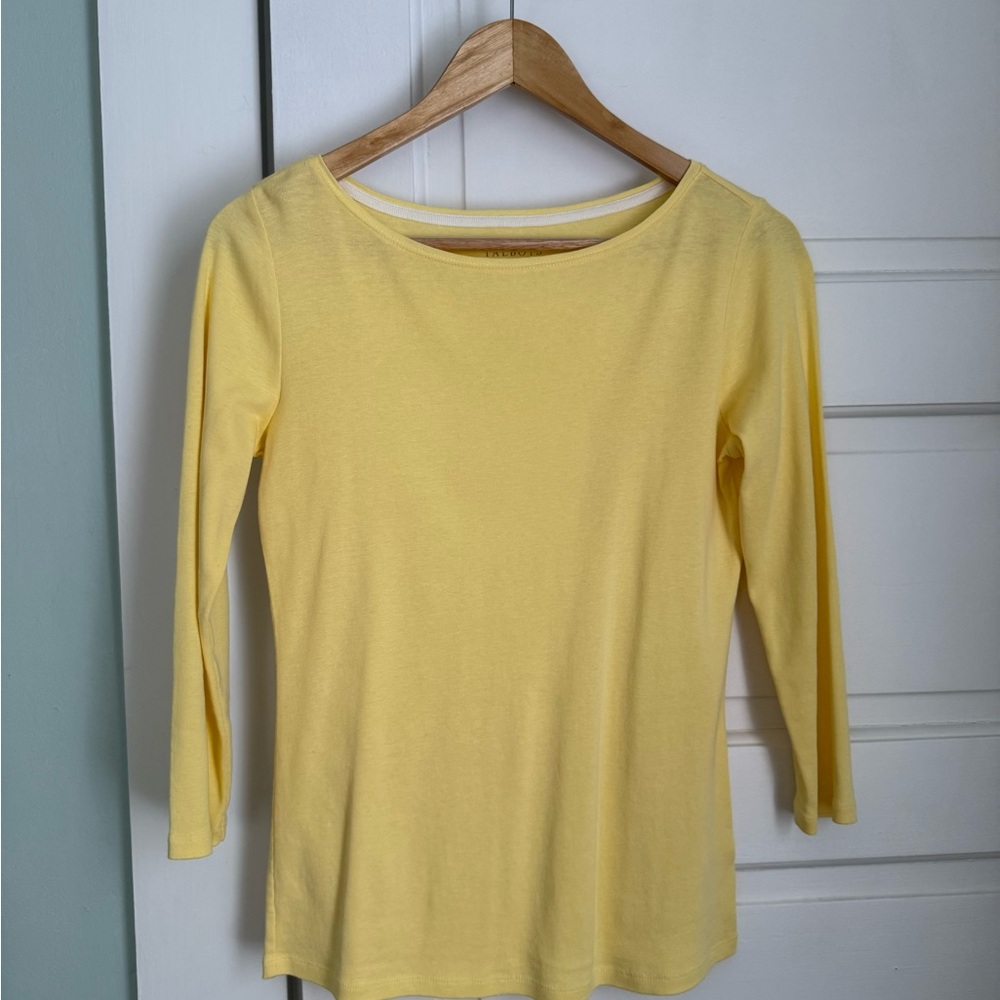 Talbots Sunny Yellow Long Sleeve Top